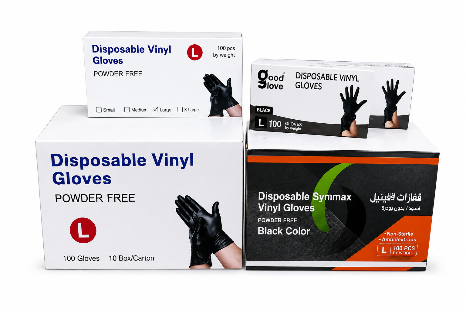 GANT VINYL NOIR LARGE 100PCS
