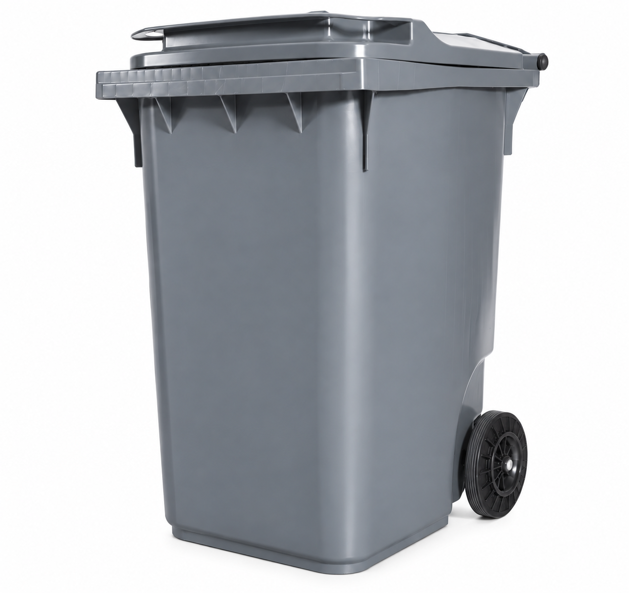 poubelle 360L gris
